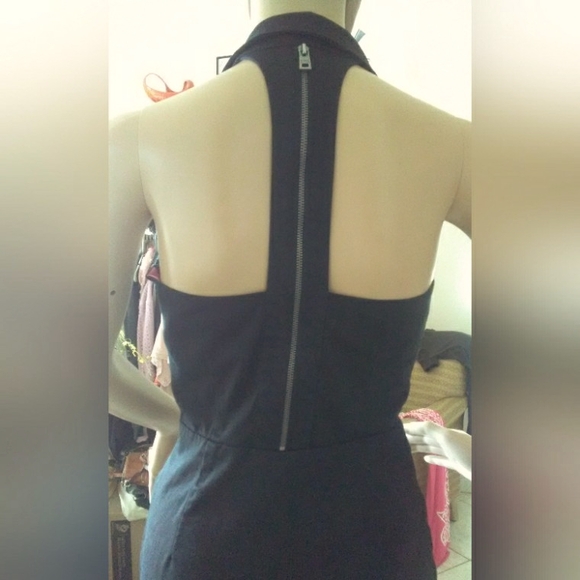 BNWOT MARC NEW YORK BLACK DRESS HALTER STYLE POCKETS OPEN BACK WRAP TYPE SZ. 2 - Picture 4 of 7